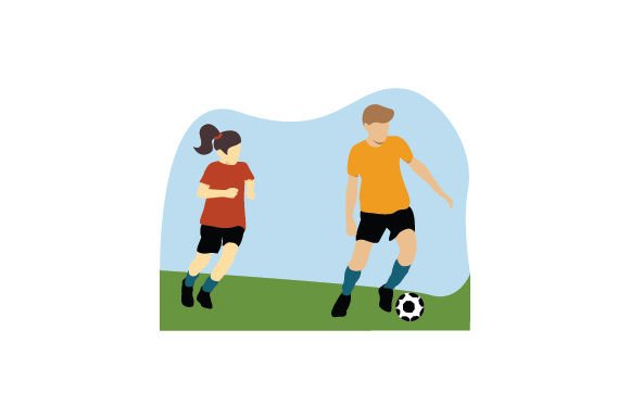 A Dad Playing Football with Daughter: Family Crafts Design