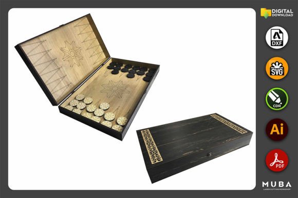 Backgammon Board Game SVG Laser Cutting Asset Review