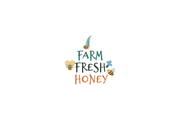 Bee Animals Farm Fresh Honey Svg Letters: Graphics Review