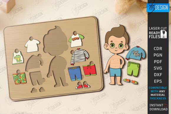 Dress Up Doll Puzzle: Laser Cut Mini Game Review