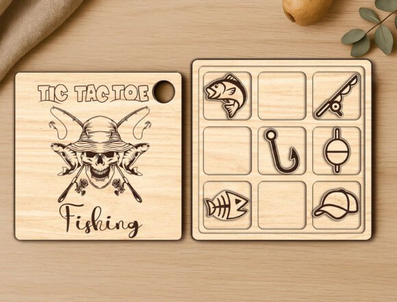 Fishing Tic Tac Toe Laser Cutting Board Game Review
