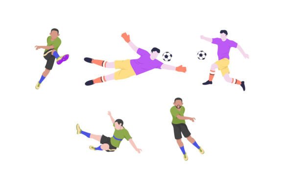 Football People Collection Graphics and Illustrations