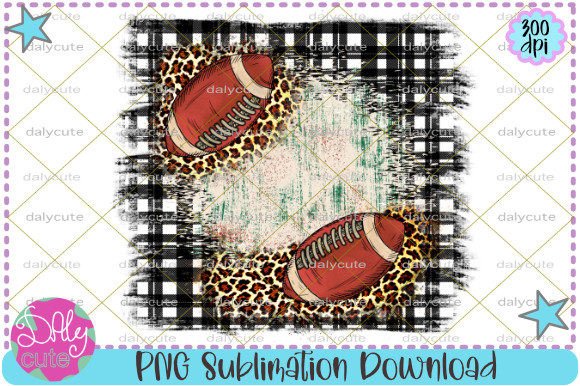 Football Plaid Sublimation, Grunge Graphics for Print Templates