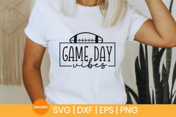 Game Day Vibes Football Svg Graphics & Print Templates