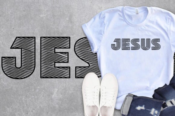 Jesus Typographic Graphics for Crafts & Cricut Projects