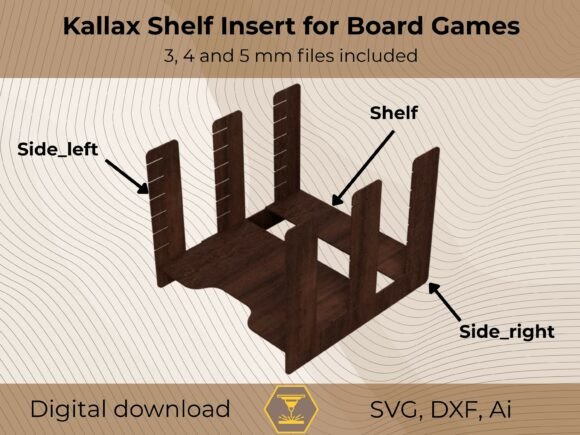 Kallax Shelf Insert for Board Games Design Review