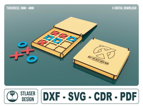 Laser Cut X-0 Wooden Game Svg Files: Brand Designer Review