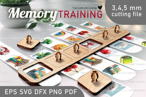 Mini Memory Training SVG: Laser Cutting Board Games for Publishers