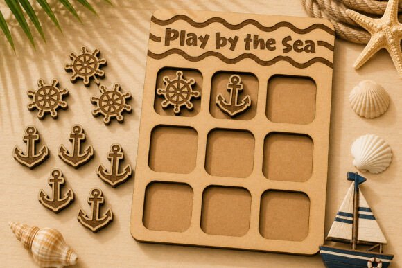 Nautical Tic Tac Toe: Laser Cutting Meets Board Games