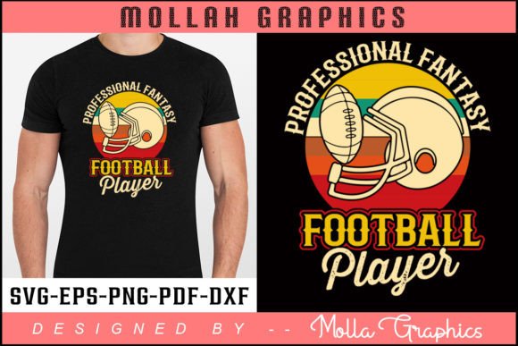 Professional Fantasy Football Player Graphics & Print Templates