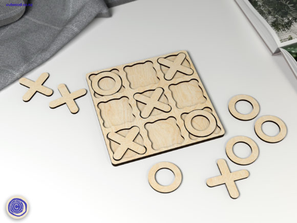 Tic Tac Toe Game Laser Cutting Puzzles for Publishers