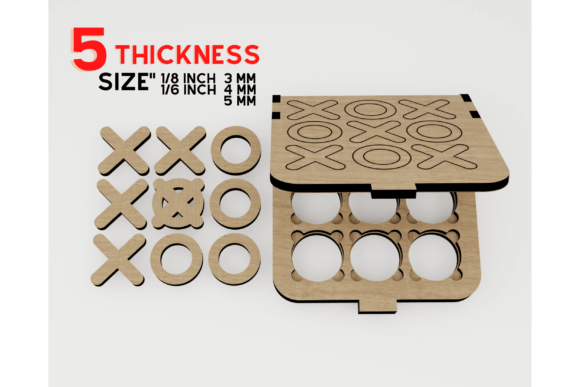 Tic Tac Toe Wooden Board Game Laser Cut Review